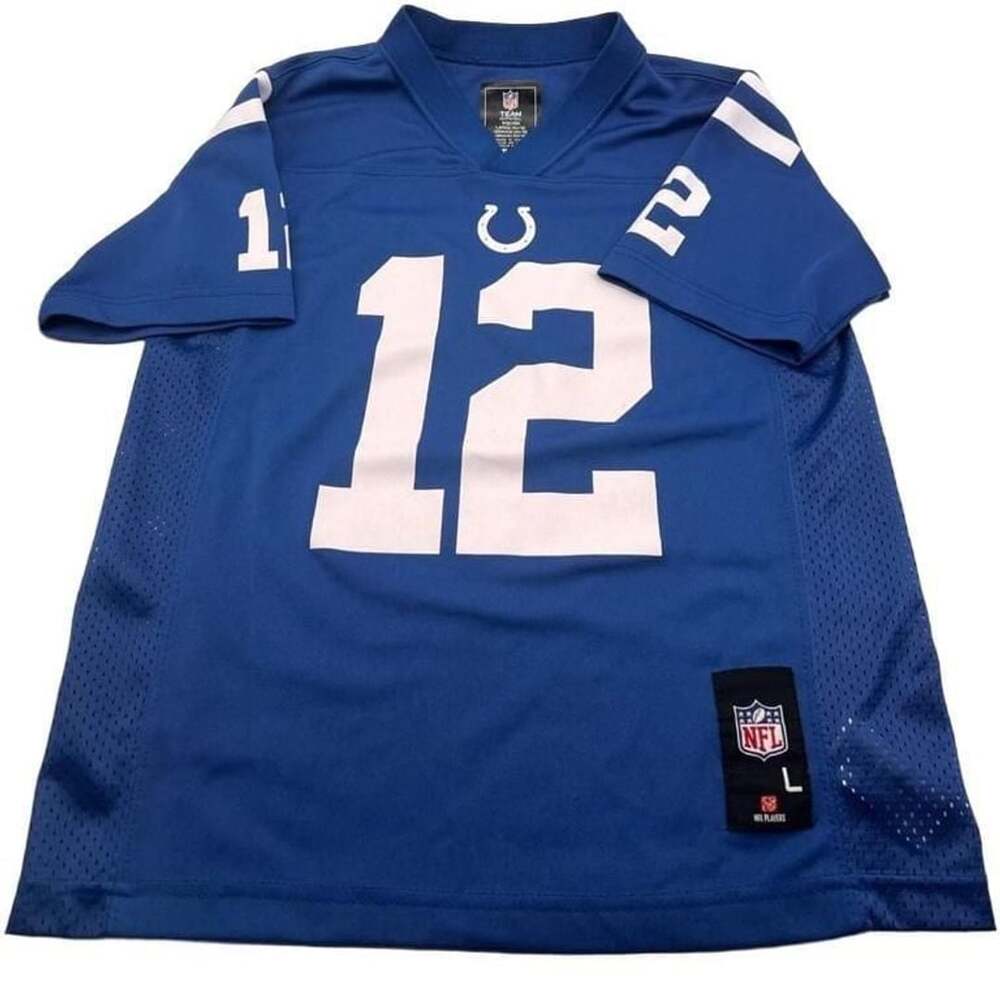 NFL Team Apparel Indianapolis Colts Andrew Luck #12 Youth Football Jersey Size L